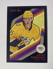 2023-24 O-Pee-Chee Retro Black Border #185 Juuso Parssinen 030/100 Predators